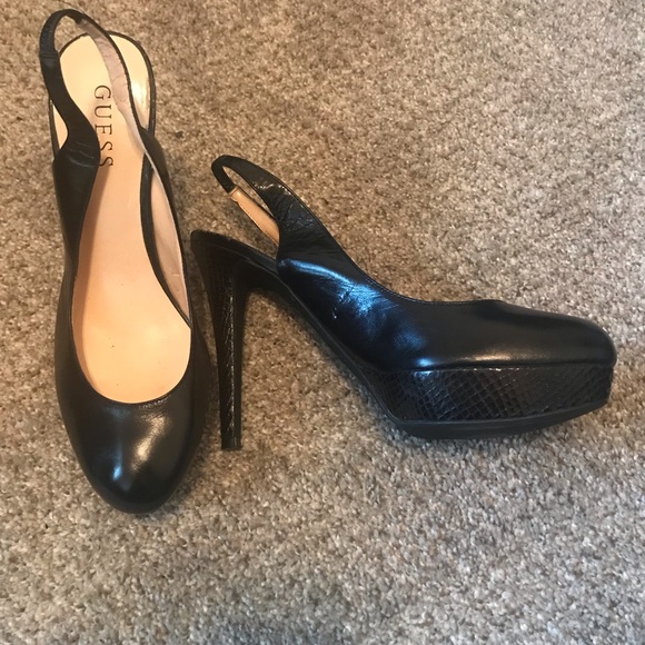 guess black stilettos